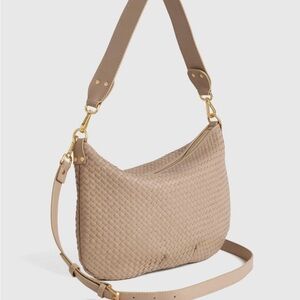 Quince Tan Shoulder Bag with Woven Texture
